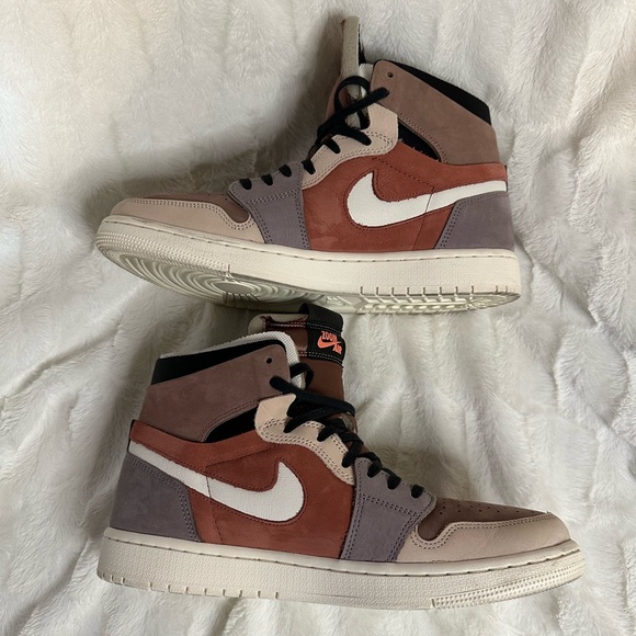 WMNS Jordan 1 High Zoom Canyon Rust, W 10.5, used, great condition, with box. - Picture 3 of 7